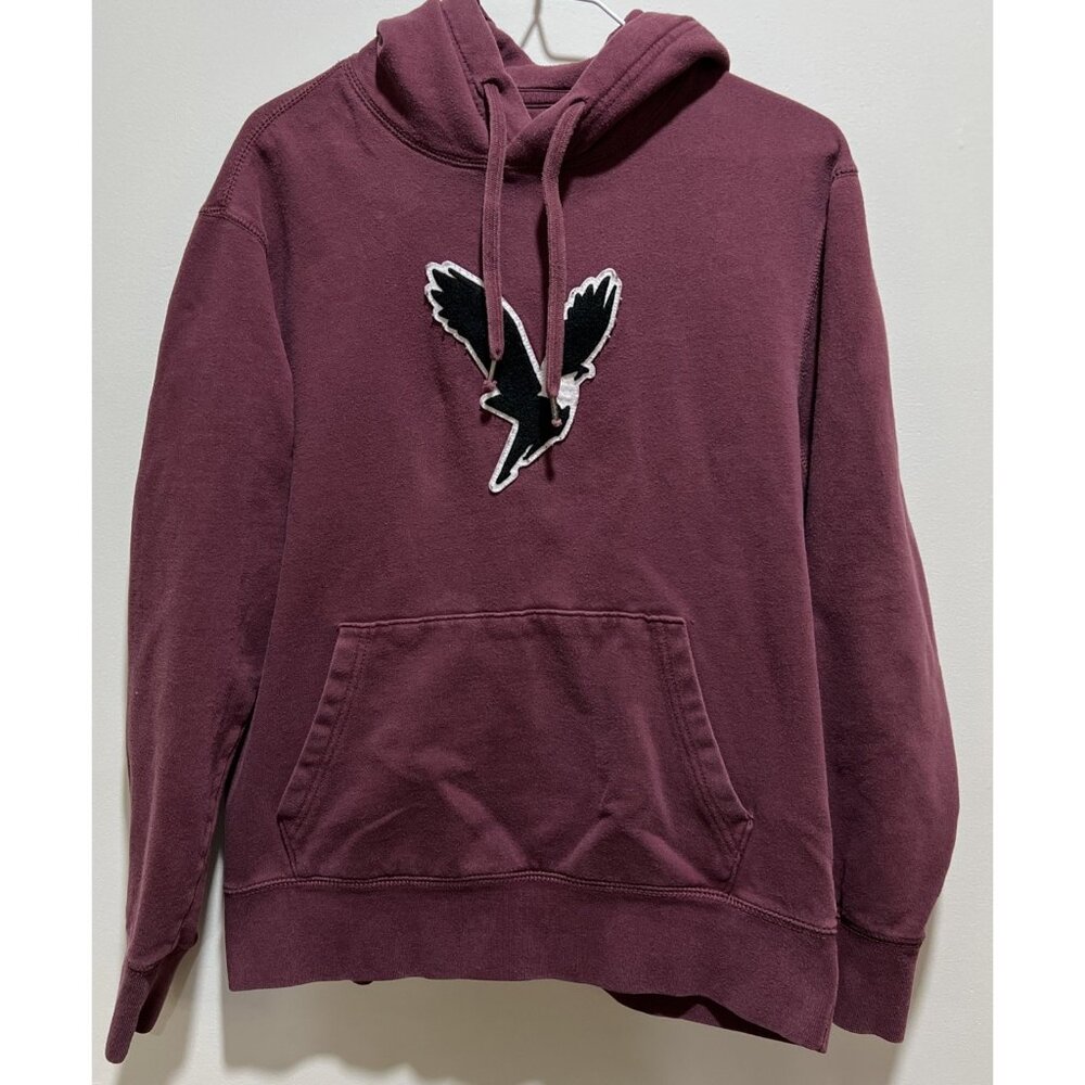 American Eagle Outfitters ~ Burgundy Hoodie Sweatshirt ~ Size Small